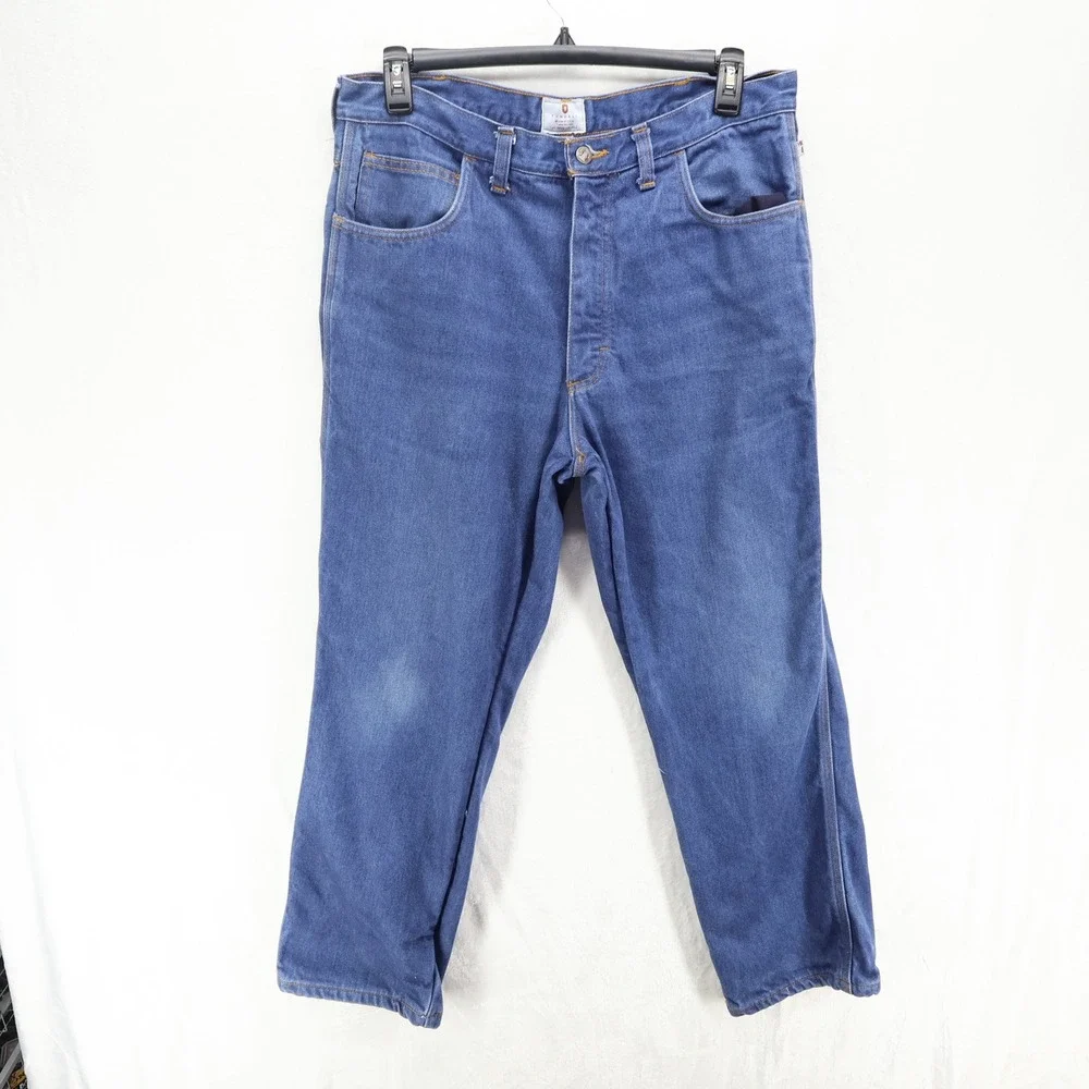 Tyndale Mens FR Jeans HRC 4 Flame Resistant Flannel Lined USA 38x30 U276T